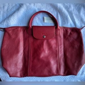 Longchamp leather tote